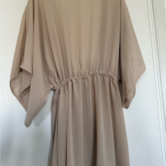 Time and Tru Light Tan Swimsuit Coverup - Picture 2 of 3